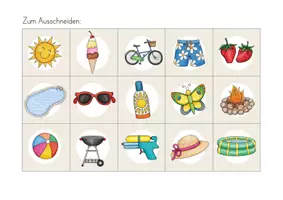 Vorschau - Arbeitsblätter - Sommer Lesen Klasse 1 & Klasse 2 - Lesen & Legen Lesespiel | Leseförderung, DaZ, Wortschatz Sommer - Seite 2