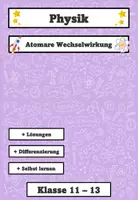 Vorschau - Arbeitsblätter - Atomare Wechselwirkung & Lennard-Jones-Potential – PhET-Arbeitsblatt Oberstufe mit Lösungen - Deckblatt