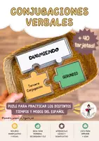 Vista previa - Unidades / Secuencias / Situaciones de Aprendizaje - Puzle Verbos: CONJUGACIONES VERBALES (español) - Portada