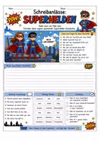 Vorschau - Arbeitsblätter - Schreibanlässe - Superhelden - Seite 1