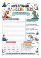 Vorschau - Arbeitsblätter - Schreibanlässe - magische Tiere - Seite 3
