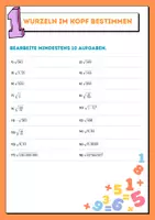 Vorschau - Arbeitsblätter - Rechnen mit Wurzeln - Stationsarbeit sofort einsetzbar! Mathe Klasse 8 - Seite 3