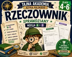 zapowiedź - Sprawdziany z rzeczownika A i B + klucz - obwoluta