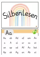 Vorschau - Arbeitsblätter - Silbenlesen Klasse 1 - Silbenteppiche für Leseanfänger - Seite 1