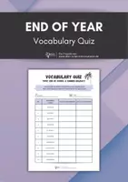 Vorschau - Arbeitsblätter - End of year - Vocabulary Quiz (summer holiday words) - Deckblatt