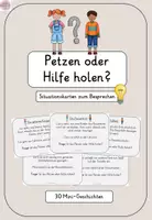 Vorschau - Spiele - Petzen oder Hilfe holen? - 30 Mini-Geschichten - Deckblatt