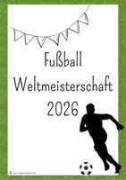 Vorschau - Arbeitsblätter - Fußball WM Mitmachheft: Ländersteckbriefe, Infotexte - Deckblatt