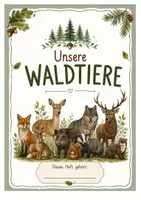 Vorschau - Arbeitsblätter - heimische Waldtiere - Steckbrief und Aufgaben - Deckblatt