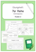 Vorschau - Arbeitsblätter - Übungsheft 7er Reihe (Trainingsheft Einmaleins) - Deckblatt
