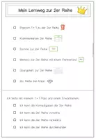 Vorschau - Arbeitsblätter - Lernweg 1x1 Reihen (Plan /Checkliste für die Freiarbeit) - Seite 3