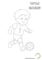 Vorschau - Mal- und Bastelvorlagen - Ausmalbilder Fussball Weltmeisterschaft 2026 - Seite 2