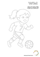Vorschau - Mal- und Bastelvorlagen - Ausmalbilder Fussball Weltmeisterschaft 2026 - Seite 3