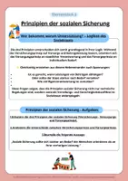 Vorschau - Arbeitsblätter - Prinzipien der sozialen Sicherung – Versicherungs-, Versorgungs- & Fürsorgeprinzip | Politik/Sowi Oberstufe - Seite 3