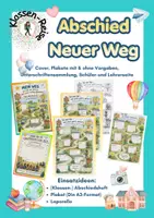 Vorschau - Arbeitsblätter - Abschiedsheft- Neue Wege (Schüler-, Lehrer- & Klassenseite) - Deckblatt