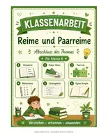 Vorschau - Stundenentwürfe - Deutsch Klasse 6: Klassenarbeit Gedichte - Reime und Paarreime - Deckblatt