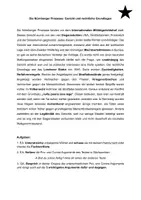 Vorschau - Arbeitsblätter - Die Nürnberger Prozesse - ein Fairer Prozess? - Deckblatt