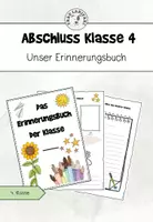 Vorschau - Arbeitsblätter - Ein Abschiedsbuch für deine Klasse zur Erinnerung - Deckblatt