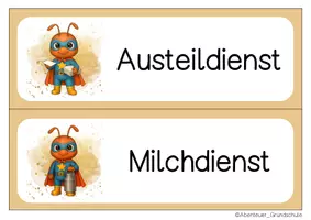 Vorschau - Bildkarten - Ameisenklasse Klassendienste Klassentier Ameise - Seite 3