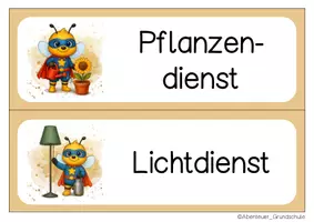 Vorschau - Bildkarten - Bienenklasse Klassendienste Klassentier Biene - Seite 2