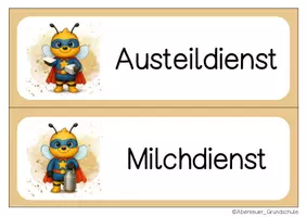 Vorschau - Bildkarten - Bienenklasse Klassendienste Klassentier Biene - Seite 3