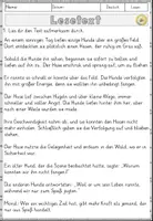 Vorschau - Arbeitsblätter - Fabel - Die Hunde und der Hasen, Leseverständnis für Klasse 4 & 6 Arbeitsblätter mit Lesetext, Fragen - Seite 2