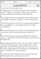 Vorschau - Arbeitsblätter - Märchen - Die drei Prinzessinnen, Leseverständnis für Klasse 4 & 6 Arbeitsblätter mit Lesetext, Fragen - Seite 2