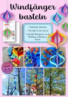 Vorschau - Mal- und Bastelvorlagen - Bunte Windfänger basteln - Anleitung und Vorlagen - Deckblatt
