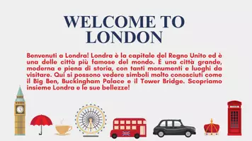 anteprima - Presentazioni / Lavagne - WELCOME TO LONDON - PRESENTAZIONE - Pagina 1