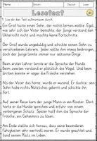 Vorschau - Arbeitsblätter - Märchen - Die drei Sprachen, Lesen und Verstehen Arbeitsblätter mit Lesetext, Fragen - Seite 2