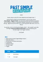 Vorschau - Arbeitsblätter - Past Simple: Regular Verbs - Worksheets - Seite 1