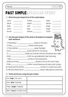 Vorschau - Arbeitsblätter - Past Simple: Regular Verbs - Worksheets - Seite 2