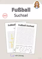 Vorschau - Arbeitsblätter - Fußball Suchsel, Wortsuche WM, EM - Deckblatt