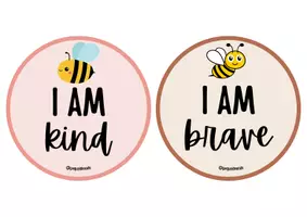 Vista previa - Decoración del aula - AFFIRMATION STATION - dos versiones: español e inglés - página 1