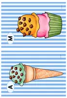 Vorschau - Arbeitsblätter - Letter Hunt/Lesespur zum Thema "ice cream" (2-fach differenziert) - Seite 3