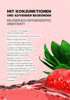 Vorschau - Arbeitsblätter - Mit Konjunktionen und Adverbien begründen - ein Arbeitsheft - Deckblatt
