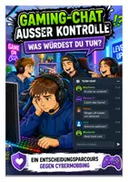 Vorschau - Arbeitsblätter - Cybermobbing Arbeitsblätter – Entscheidungsparcours im Gaming-Chat | Klasse 5–7 Medienbildung - Seite 1