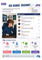 Vorschau - Arbeitsblätter - Cybermobbing Arbeitsblätter – Entscheidungsparcours im Gaming-Chat | Klasse 5–7 Medienbildung - Seite 2