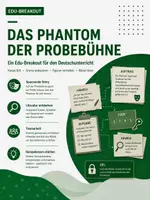 Vorschau - Stundenentwürfe - Das Phantom der Probebühne - Breakout: Deutsches Drama & Dramentheorie – Escape Room Deutsch - Deckblatt