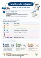 Vorschau - Arbeitsblätter - Unfallbericht schreiben – Merkblatt, Vorlagen & Schreibrahmen - Seite 2