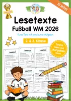 Vorschau - Arbeitsblätter - Fußball WM 2026: Lesetexte - Deckblatt