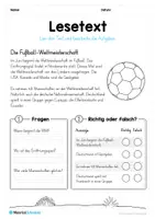 Vorschau - Arbeitsblätter - Fußball WM 2026: Lesetexte - Seite 1