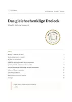Vorschau - Arbeitsblätter - Gleichschenklige & Gleichseitige Dreiecke | Arbeitsheft Klasse 7 - Deckblatt