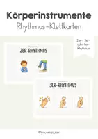 Vorschau - Bildkarten - Rhythmus-Klettkarten - Körperinstrumente - Deckblatt
