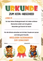 Vorschau - Fördermaterial/Inklusion - Kita-Abschied Bundle | Urkunden, Medaillen, Portfolio & Briefvorlagen | Einschulung & Abschied Kindergarten - Seite 2