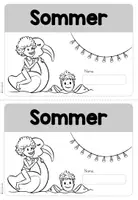 Vorschau - Arbeitsblätter - Sommer - Miniheft für die 1. Klasse - Seite 2