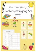 Vorschau - Arbeitsblätter - Rechenspaziergang 1x1 Sommer (Einmaleins Üben) - Deckblatt