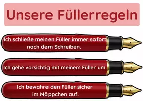 Vorschau - Poster - Unsere Füllerregeln Aushang fürs Klassenzimmer - Deckblatt