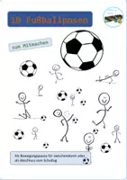 Vorschau - Bildkarten - Fußballposen zum Mitmachen - Deckblatt