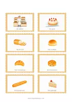 Voorbeeld - Woordkaarten - Thema De Bakker - Pagina 1