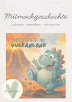 Vorschau - Arbeitsblätter - Mitmachgeschichte: Abenteuer im Vulkanland - Deckblatt